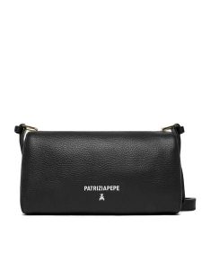Patrizia Pepe Torebka 8B0255/L001-K103 Czarny. Czarne torebki klasyczne Patrizia Pepe, bez wzorów, ze skóry, bez dodatków. Za 689,99 zł.