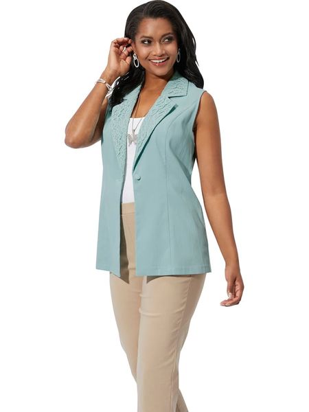 WITT WEIDEN Kamizelka w kolorze błękitnym rozmiar: 42. Niebieskie kamizelki WITT WEIDEN, bez wzorów, bez kołnierzyka, bez ramiączek, bez kaptura. Za 78,47 zł.