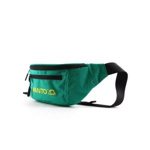 Saszetka na biodra MANTO COMBO zielona. Białe nerki i saszetki MANTO, bez wzorów. Za 79,99 zł.