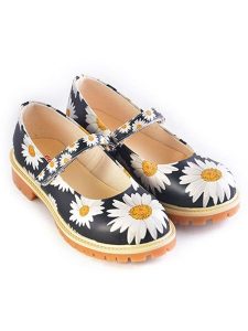 Goby Skórzane baleriny w kolorze czarno-białym rozmiar: 42. Białe balerinki Goby, bez wzorów, z okrągłym noskiem, bez obcasa, bez zapięcia. Za 173,99 zł.