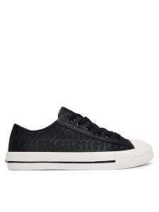 Guess Trampki FLTC3Y FAL12 Czarny. Czarne trampki Guess, z aplikacjami, z materiału, bez zapięcia. Za 364,99 zł.
