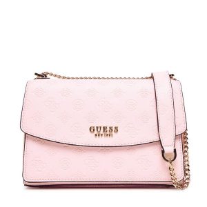 Torebka Guess. Czerwone listonoszki Guess, z aplikacjami, bez dodatków. Za 399,99 zł.