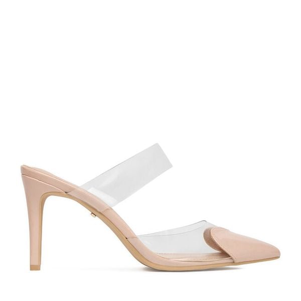 Szpilki DeeZee. Brązowe szpilki DeeZee, bez wzorów, bez obcasa. Za 139,99 zł.