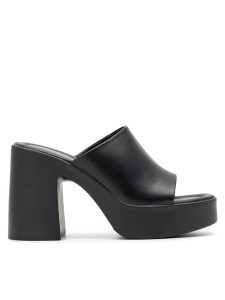 DeeZee Klapki H85819-1 Czarny. Czarne klapki DeeZee, bez wzorów, z syntetyku, bez obcasa. Za 73,99 zł.