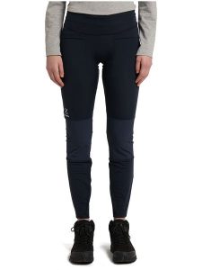 Haglöfs Legginsy funkcyjne "Luna" w kolorze granatowym rozmiar: XS. Niebieskie legginsy Haglöfs, xs, bez wzorów, z materiału, outdoorowe. Za 162,49 zł.