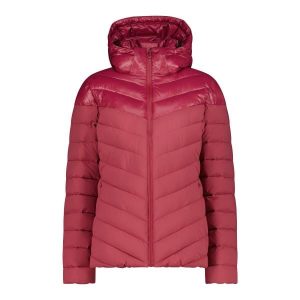 Kurtka puchowa z kapturem na zamek Sorona Aura damska CMP. Czerwone kurtki CMP, bez wzorów, z puchu, z kapturem. W wyprzedaży za 485,00 zł.