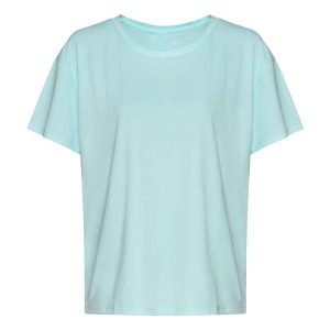 Koszulka Damska Z Odkrytymi Plecami. Zielone bluzki JUST COOL, bez wzorów, sportowe, bez kołnierzyka, bez ramiączek. Za 54,99 zł.