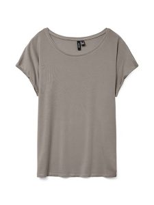 Vero Moda Koszulka w kolorze szarym rozmiar: XXL. Szare bluzki Vero Moda, xxl, bez wzorów, bez kołnierzyka, bez ramiączek. Za 52,67 zł.