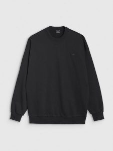 4F Bluza dresowa nierozpinana bez kaptura uniseks - czarna M. Czarne bluzy 4f, m, bez wzorów, z bawełny, bez kaptura. W wyprzedaży za 69,99 zł.