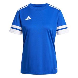 Koszulka damska adidas Squadra 25 Jersey niebieska JI9988 ROZMIAR 2XL. Białe bluzki ADIDAS, xl, bez wzorów, z jersey, sportowe, bez kołnierzyka, bez ramiączek. Za 68,00 zł.