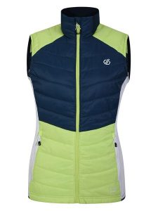 Dare 2b Kamizelka hybrydowa "Culmination" w kolorze granatowo-zielonym rozmiar: 42. Niebieskie kamizelki Dare 2b, bez wzorów, bez kołnierzyka, bez ramiączek, bez kaptura. Za 187,95 zł.