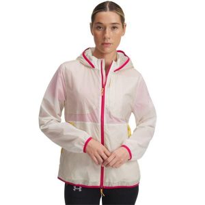 Damska kurtka do biegania UA TRAIL RUN JACKET 1383358-279 M. Brązowe kurtki Under Armour, m, bez wzorów, bez kaptura. Za 386,99 zł.