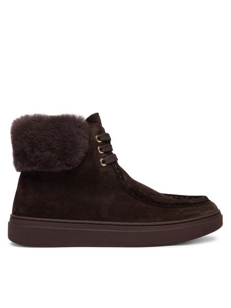 BOSS Śniegowce Kieran 50573864 Brązowy ciemny. Brązowe buty zimowe Boss, ze skóry, bez obcasa, bez zapięcia. Za 999,99 zł.