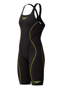 Strój startowy damski Speedo Fs Hyperspark Sld OB Kskn. Czarne kombinezony Speedo, l, bez wzorów, bez kołnierzyka, bez ramiączek. Za 429,00 zł.