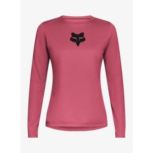 Bluza rowerowa damska Fox Ranger LS Jersey Fox Head. Czerwone bluzy FOX, bez wzorów, z jersey, bez kaptura. Za 247,49 zł.