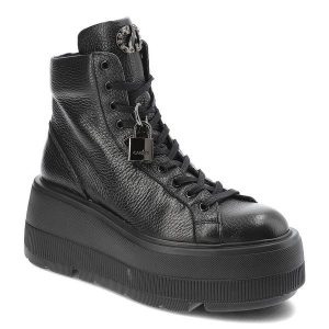 Czarne Sneakersy Carinii Damskie Buty Na Platformie. Czarne kozaki Carinii, bez wzorów, z jeansu, bez obcasa, na obcasie, bez zapięcia. Za 559,00 zł.