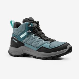 Buty turystyczne damskie Quechua MH100 Mid wodoodporne. Buty trekkingowe QUECHUA, z kauczuku, przed kolano, bez zapięcia. Za 269,99 zł.