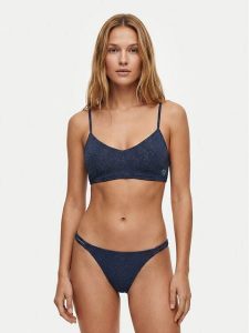 Roxy Strój kąpielowy ShineERJX203605 Granatowy. Niebieskie bikini Roxy, bez wzorów, z syntetyku. Za 239,99 zł.