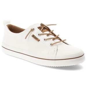 Trampki damskie Lee Cooper, cholewka z materiału tekstylnego wiązanie z przodu sportowy fason, białe, LCW-26-02-4058L SVL-629. Białe trampki Lee Cooper, bez wzorów, bez zapięcia. Za 119,00 zł.