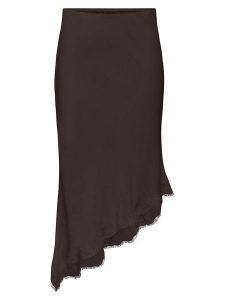 ONLY Spódnica midi Faraya 15380116 Brązowy ciemny Slim Fit. Brązowe spódnice ONLY, m, bez wzorów, z syntetyku, midi. Za 149,99 zł.