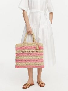 Liu Jo Torebka VA6197 A0006 Różowy. Czerwone shopper bag Liu Jo, bez wzorów, bez dodatków. Za 389,99 zł.