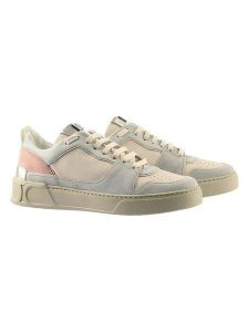 Högl Skórzane sneakersy "Macba Seven" w kolorze kremowym ze wzorem rozmiar: 39. Brązowe trampki HÖGL, bez wzorów, bez zapięcia. Za 439,24 zł.
