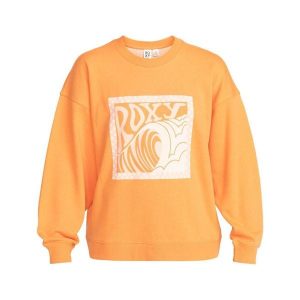 Bluza turystyczna damska Roxy Take Your Place. Brązowe bluzy Roxy, na zimę, bez wzorów, z bawełny, bez kaptura. Za 161,70 zł.