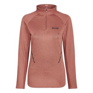Bluzka zimowa z długim rękawem CEP damska. Brązowe bluzki CEP, s, bez wzorów, z materiału, sportowe, bez kołnierzyka, bez ramiączek. Za 249,00 zł.