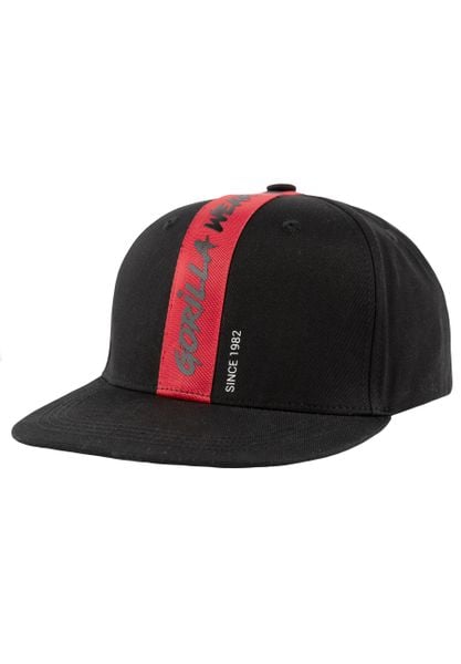 Malone Snapback Czapka - Czarny. Czarne czapki GORILLA WEAR, bez wzorów, z bawełny. Za 138,75 zł.