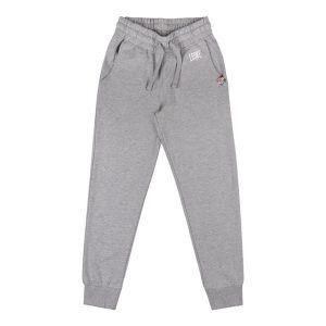 Spodnie dresowe z bawełna z sznurek regulacyjny na co dzień. Szare spodnie dresowe LEONE 1947 APPAREL, bez wzorów, z bawełny. W wyprzedaży za 67,30 zł.