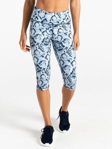 Dare 2b Legginsy sportowe "Influential II" w kolorze biało-niebieskim rozmiar: 44. Białe legginsy Dare 2b, bez wzorów, z materiału, outdoorowe. Za 87,81 zł.