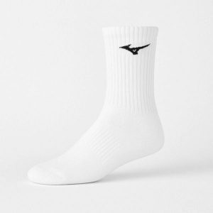 Skarpety do biegania Mizuno Training 3 pary. Białe skarpetki Mizuno, bez wzorów. Za 44,99 zł.