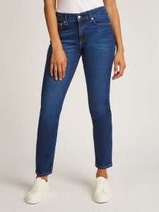 CALVIN KLEIN JEANS Dżinsy - Slim fit - w kolorze granatowym rozmiar: W33/L32. Niebieskie jeansy Calvin Klein Jeans, z aplikacjami, z jeansu. Za 271,67 zł.