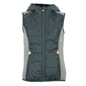 Damska kurtka bez rękawów z kapturem Peak Mountain Antilope. Zielone kurtki Peak Mountain, bez wzorów, z materiału, z kapturem. W wyprzedaży za 240,00 zł.