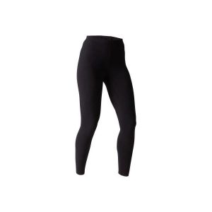 Legginsy fitness damskie Nyamba 100 Salto. Czarne legginsy DOMYOS, bez wzorów, z bawełny. Za 29,99 zł.