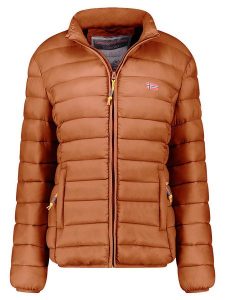 Geographical Norway Kurtka pikowana "Atikolor" w kolorze jasnobrązowym rozmiar: L. Brązowe kurtki Geographical Norway, l, bez wzorów, bez kaptura. Za 184,46 zł.