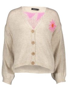 Sublevel Kardigan w kolorze beżowym rozmiar: M/L. Brązowe kardigany Sublevel, ze splotem. Za 109,52 zł.