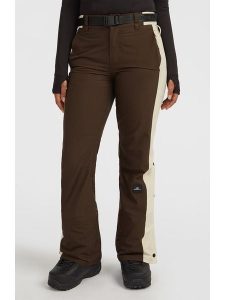 O'Neill Spodnie narciarskie w kolorze brązowym rozmiar: XL. Brązowe spodnie dresowe O'Neill, m, bez wzorów, z tkaniny. Za 483,17 zł.