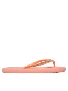 Guess Japonki E5GZ05BB00F Pomarańczowy. Brązowe klapki Guess, z aplikacjami, z tworzywa sztucznego, bez obcasa. Za 109,99 zł.