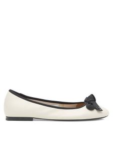 Gino Rossi Baleriny COZY-HS001-1-2 Écru. Balerinki Gino Rossi, bez wzorów, ze skóry, bez obcasa, bez zapięcia. Za 199,99 zł.