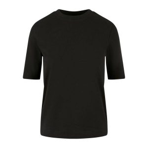 T-shirt Damski Classy. Czarne t-shirty Urban Classics, s, bez wzorów, bez kołnierzyka, bez ramiączek. Za 67,99 zł.