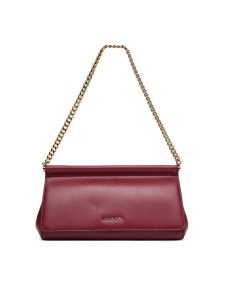 MICHAEL Michael Kors Torebka Carmine 30S5G9YC6L Bordowy. Czerwone torebki klasyczne MICHAEL Michael Kors, bez wzorów, ze skóry, bez dodatków. Za 679,99 zł.