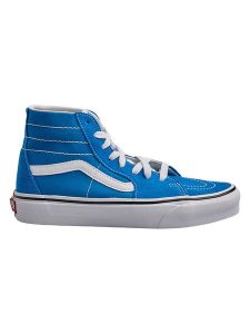 Vans Skórzane sneakersy "Sk8-Hi" w kolorze niebieskim rozmiar: 36,5. Niebieskie trampki Vans, bez wzorów, za kostkę, bez zapięcia. Za 260,99 zł.