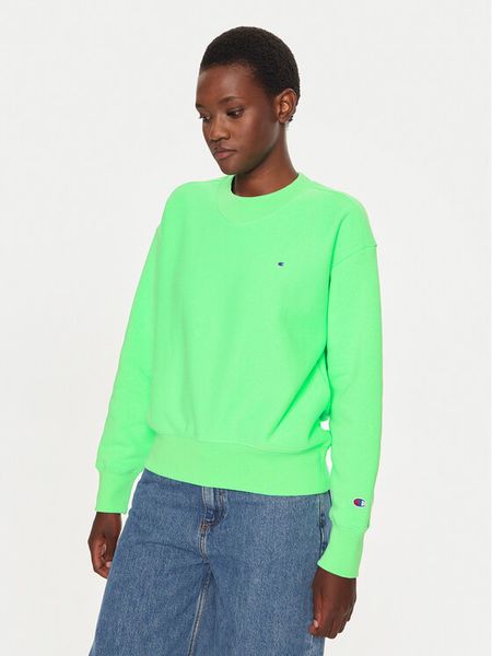 Champion Bluza 116240 Zielony Loose Fit. Zielone bluzy Champion, s, bez wzorów, z bawełny, bez kaptura. Za 309,99 zł.