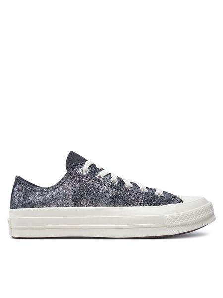 Converse Trampki Chuck 70 Suede Shimmer Ox A10379C Szary. Szare trampki Converse, bez wzorów, ze skóry, bez zapięcia. Za 289,99 zł.