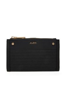 Aldo Portfel Babaeteriel 14076765 Czarny. Czarne portfele ALDO, bez wzorów, ze skóry. Za 139,99 zł.