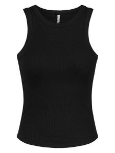 Sublevel Top w kolorze czarnym rozmiar: XS. Czarne topy Sublevel, xs, bez wzorów, prążkowane, bez kołnierzyka, bez ramiączek. Za 39,99 zł.