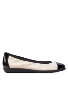 Caprice Baleriny 9-22152-42 Beżowy. Brązowe balerinki Caprice, bez wzorów, ze skóry, bez obcasa, bez zapięcia. Za 155,99 zł.