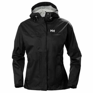 Kurtka przeciwdeszczowa damska Helly Hansen Loke. Czarne kurtki Helly Hansen, xs, bez wzorów, bez kaptura. Za 329,00 zł.