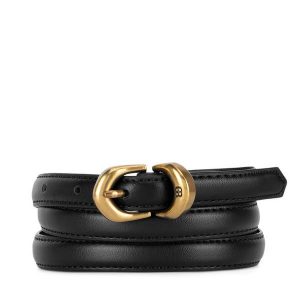 Pasek Damski GINO ROSSI. Czarne paski Gino Rossi, bez wzorów. Za 99,99 zł.